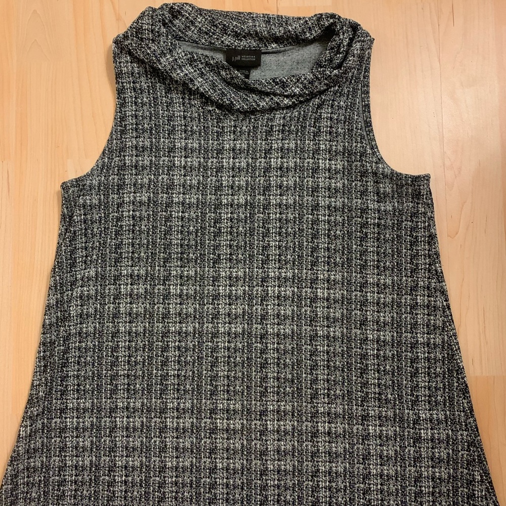 JJill tweed like cowl neck top